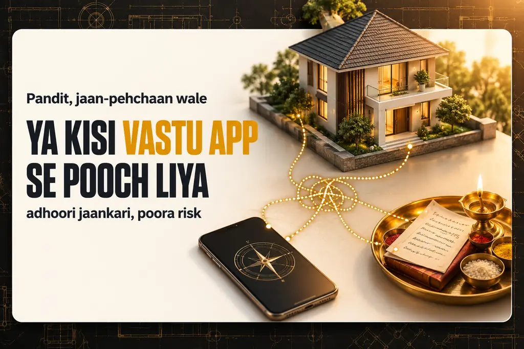 Pandit, jaan-pehchaan wale ya kisi Vastu app se pooch liya